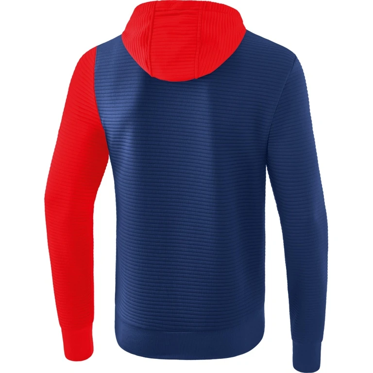 Erima Kapuzenpullover Hoodie 5C Navyblau/rot Herren 2 Erima Kapuzenpullover Hoodie 5C Navyblau/rot Herren – Bild 2