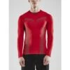 Craft Langarmshirt Pro Control Seamless (nahtlos) Unterwäsche Rot Herren