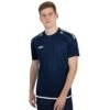 JAKO Sport-Tshirt Trikot Striker 2.0 KA (100% Polyester Keep Dry) Dunkelblau/weiss Herren