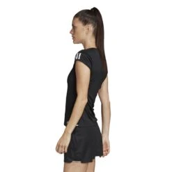 ADIDAS PERFORMANCE Adidas Tennis-Shirt Club 3 Stripes Schwarz Damen -Tennis Meister ADIDAS FK6972 SHIRT 3 STRIPE 3 1200x1200 1