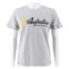 Australian Tennis-Tshirt Logo Hellgrau/schwarz Herren