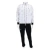 Australian Trainings-Tennisanzug Stripe Double (Jacke+Hose) 2023 Weiss/schwarz Herren