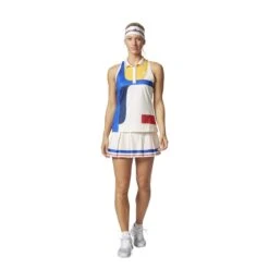 ADIDAS PERFORMANCE Adidas Tank NY Colorblock Weiss/blau/gelb Damen -Tennis Meister Adidas BP5222 APP on model standard outfit transparent 1200x1200 1
