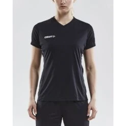 Craft Sport-Shirt (Trikot) Squad Solid - Lockere Schnitt, Schnelltrocknend - Schwarz Damen