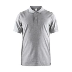 Craft Polo Casual Pique Hellgrau Herren