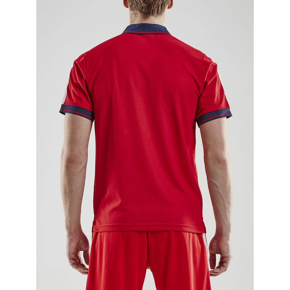 Craft Sport-Polo Pro Control (100% Polyester) Rot/navy Herren 2 Craft Sport-Polo Pro Control (100% Polyester) Rot/navy Herren – Bild 2