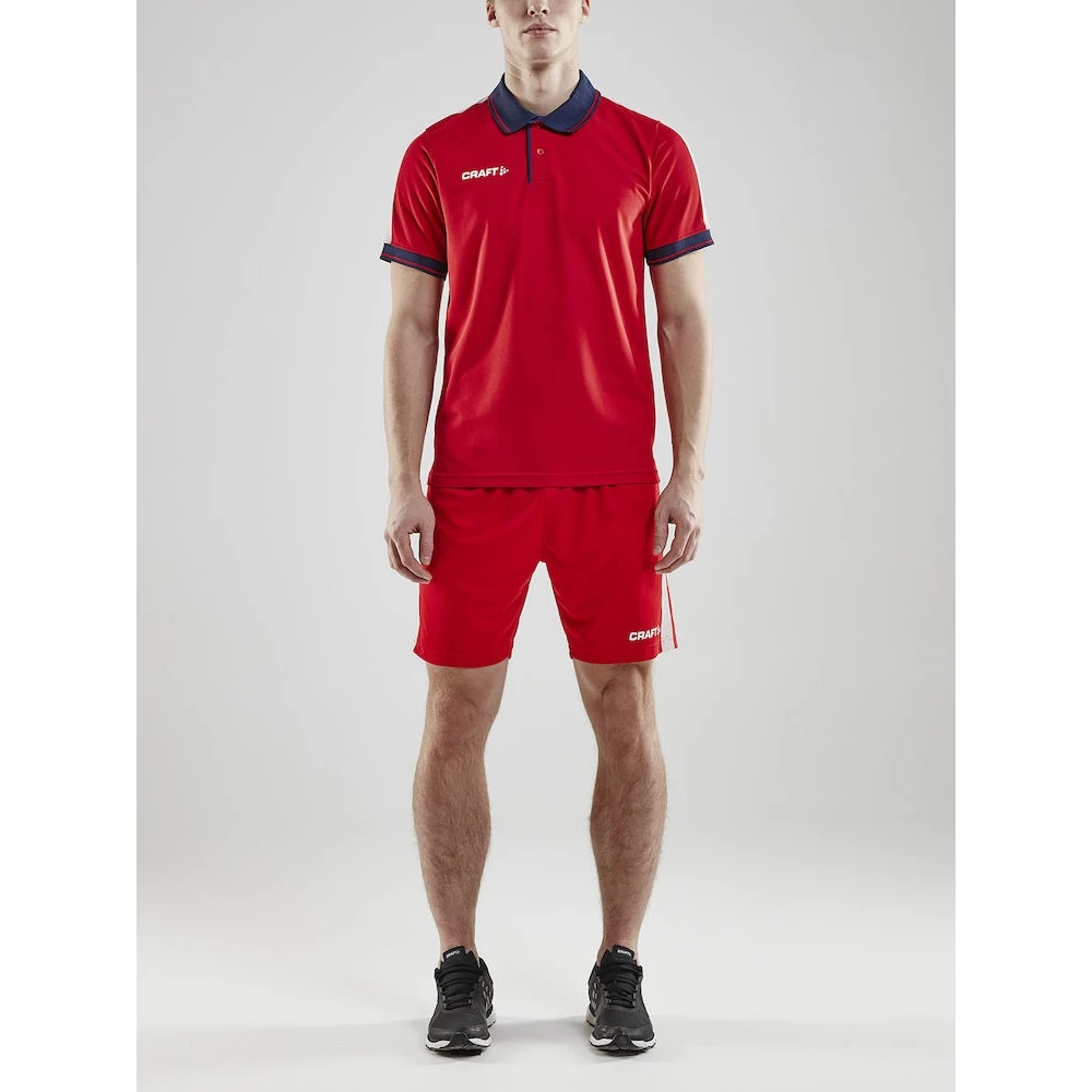 Craft Sport-Polo Pro Control (100% Polyester) Rot/navy Herren 3 Craft Sport-Polo Pro Control (100% Polyester) Rot/navy Herren – Bild 3