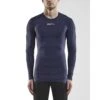 Craft Kompressions-Langarmshirt (enganliegend) Pro Control Unterwäsche Navyblau Herren