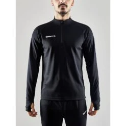 Craft Sport-Langarmshirt Evolve Halfzip - Strapazierfähig, Aus Stretchmaterial - Schwarz Herren