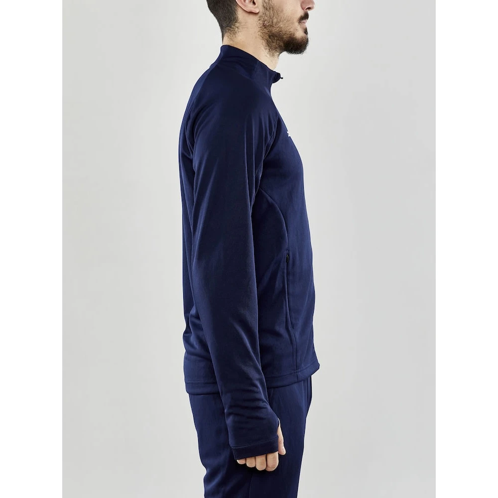 Craft Trainingsjacke Evolve Full Zip - Strapazierfähige Mid-Layer-Jacke Aus Stretchmaterial - Navyblau Herren 2 Craft Trainingsjacke Evolve Full Zip - Strapazierfähige Mid-Layer-Jacke Aus Stretchmaterial - Navyblau Herren – Bild 2