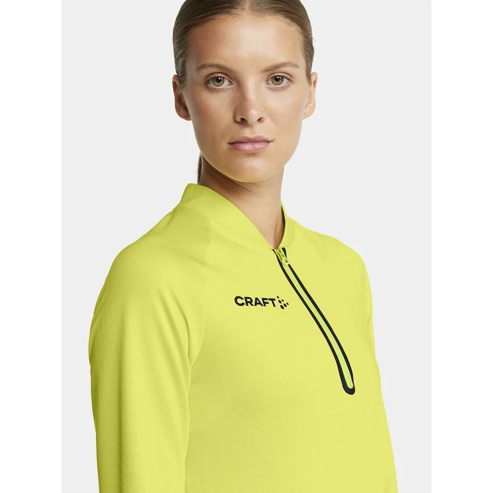 Craft Sport-Langarmshirt Extend Halfzip (hohe Bewegungsfreiheit, Bequeme Passform) Gelb Damen 6 Craft Sport-Langarmshirt Extend Halfzip (hohe Bewegungsfreiheit, Bequeme Passform) Gelb Damen – Bild 6