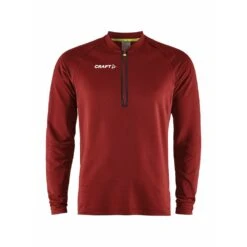 Craft Sport-Langarmshirt Extend Halfzip (hohe Bewegungsfreiheit, Bequeme Passform) Weinrot Herren -Tennis Meister Craft Langarmshirt Extend Halfzip Herren 1912747 488000 7 1000x1000 1