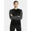 Craft Sport-Langarmshirt Squad 2.0 Crew Neck (rec. Polyester, Optimale Bewegungsfreiheit) Schwarz Damen