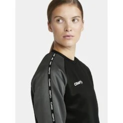 Craft Sport-Langarmshirt Squad 2.0 Crew Neck (rec. Polyester, Optimale Bewegungsfreiheit) Schwarz Damen -Tennis Meister Craft Langarmshirt Squad 2.0 CrewNeck 1912735 999985 4 1000x1000 1