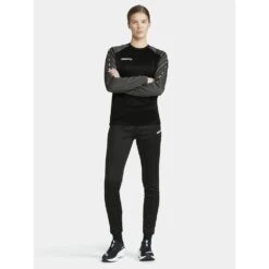 Craft Sport-Langarmshirt Squad 2.0 Crew Neck (rec. Polyester, Optimale Bewegungsfreiheit) Schwarz Damen -Tennis Meister Craft Langarmshirt Squad 2.0 CrewNeck 1912735 999985 5 1000x1000 1