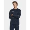 Craft Sport-Langarmshirt Squad 2.0 Crew Neck (rec. Polyester, Optimale Bewegungsfreiheit) Navyblau Herren