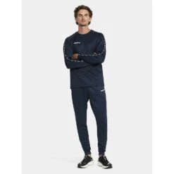 Craft Sport-Langarmshirt Squad 2.0 Crew Neck (rec. Polyester, Optimale Bewegungsfreiheit) Navyblau Herren -Tennis Meister Craft Langarmshirt Squad 2 0 CrewNeck 1912734 390000 5 1000x1000 1
