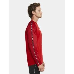 Craft Sport-Langarmshirt Squad 2.0 Crew Neck (rec. Polyester, Optimale Bewegungsfreiheit) Rot Herren -Tennis Meister Craft Langarmshirt Squad 2 0 CrewNeck 1912734 430476 3 1000x1000 1