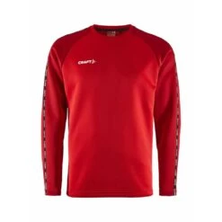 Craft Sport-Langarmshirt Squad 2.0 Crew Neck (rec. Polyester, Optimale Bewegungsfreiheit) Rot Herren -Tennis Meister Craft Langarmshirt Squad 2 0 CrewNeck 1912734 430476 6 1000x1000 1