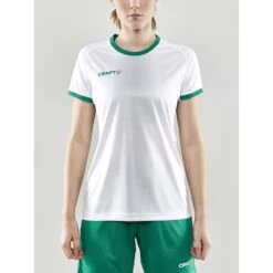 Craft Sport-Shirt (Trikot) Progress 2.0 Graphic Jersey - Leicht, Funktionell Und Stretchmaterial - Weiss/grün Damen