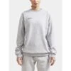 Craft Sweatshirt Core Soul Crew (komfortable Passform, Front-Reißverschluss) Hellgrau Damen