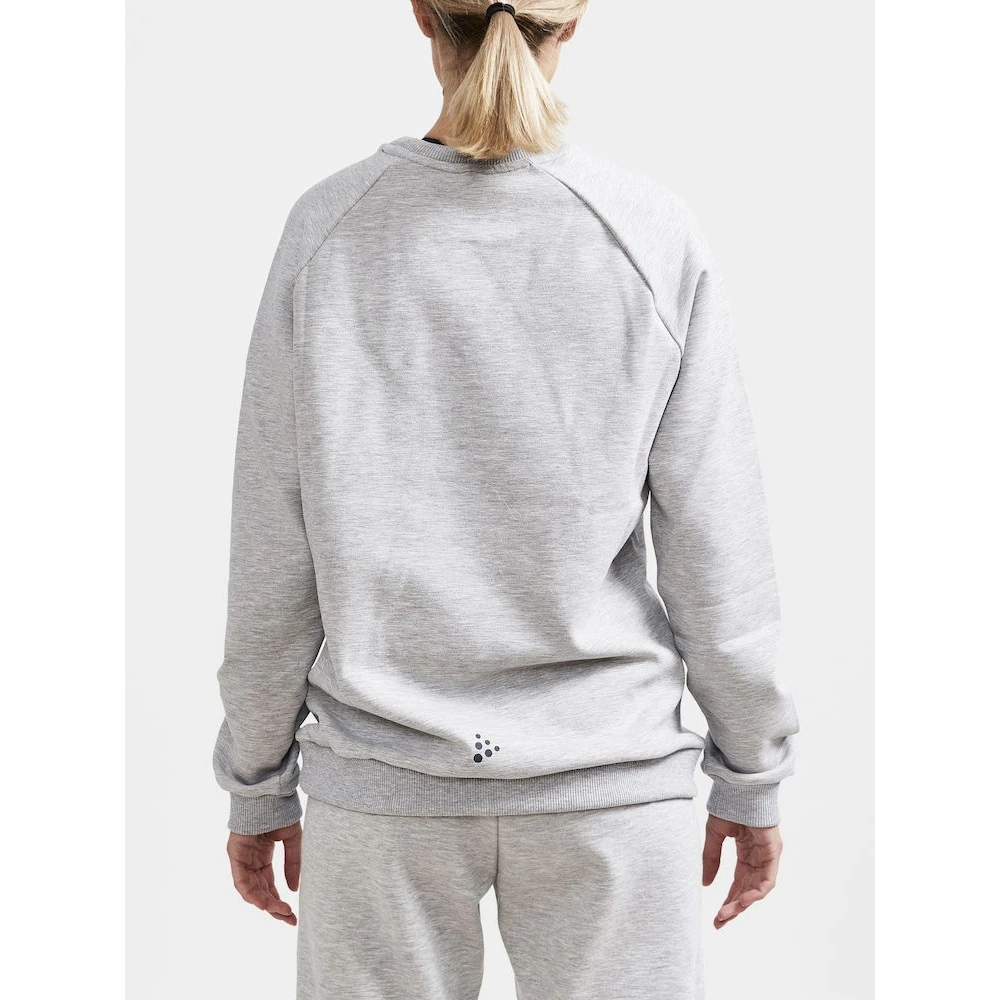 Craft Sweatshirt Core Soul Crew (komfortable Passform, Front-Reißverschluss) Hellgrau Damen 3 Craft Sweatshirt Core Soul Crew (komfortable Passform, Front-Reißverschluss) Hellgrau Damen – Bild 3