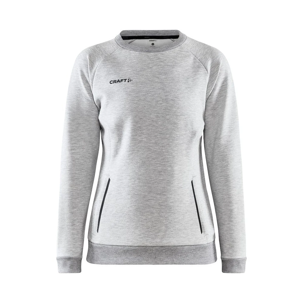 Craft Sweatshirt Core Soul Crew (komfortable Passform, Front-Reißverschluss) Hellgrau Damen 4 Craft Sweatshirt Core Soul Crew (komfortable Passform, Front-Reißverschluss) Hellgrau Damen – Bild 4