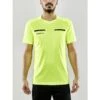 Craft Sport-Tshirt Evolve Referee (rec. Polyester, Mesh-Einsätze) Neongelb Herren