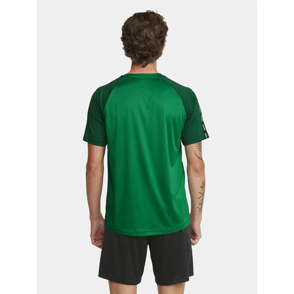 Craft Sport-Tshirt Squad 2.0 Contrast Jersey (hohe Elastizität, Bequeme Passform) Grün Herren 2 Craft Sport-Tshirt Squad 2.0 Contrast Jersey (hohe Elastizität, Bequeme Passform) Grün Herren – Bild 2