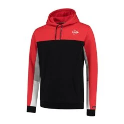Dunlop Kapuzenpullover Essentials Hooded Sweat 2022 Schwarz/rot Herren