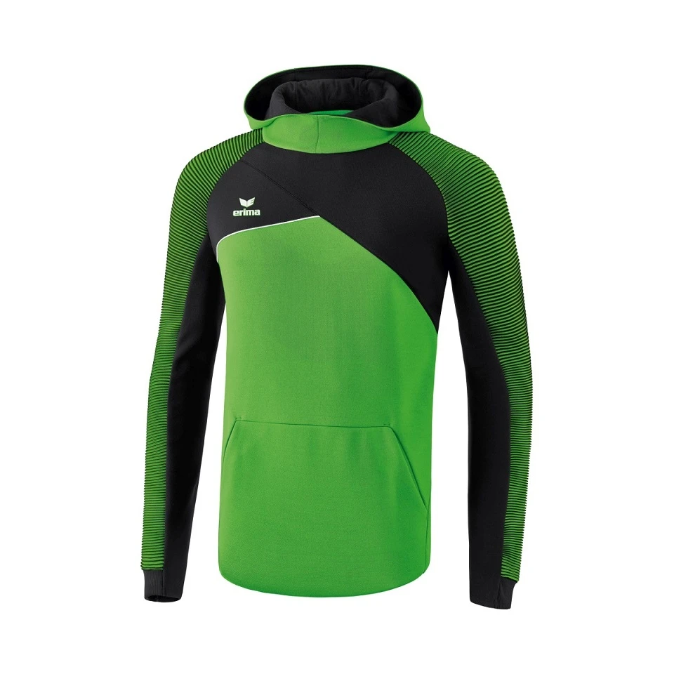 Erima Hoodie Premium One 2.0 Grün/schwarz/weiss Herren 1 Erima Hoodie Premium One 2.0 Grün/schwarz/weiss Herren