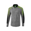 Erima Sport-Langarmschirt Half-Zip Liga 2.0 Grau/grün Herren