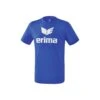 Erima Sport-Tshirt Promo (100% Polyester) Blau/weiss Kinder