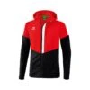 Erima Trainingsjacke Squad Mit Kapuze Rot/schwarz/weiss Herren