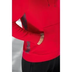 Erima Kapuzenpullover Essential Team Kapuzensweat (weiche Baumwolle, Rippbündchen) Rot/grau Herren -Tennis Meister Erima 2072209 Pullover201 600x600 1