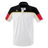 Erima Sport-Polo Change (100% Rec. Polyester, Schnelltrocknend Funktionsmaterial) Weiss/schwarz/rot Herren