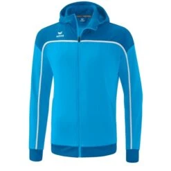Erima Trainingsjacke Change Mit Kapuze (rec. Polyester, Strapazierfähig, Mit Reißverschlusstaschen) Curacaoblau Herren