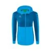 Erima Trainingsjacke Six Wings Mit Kapuze (Baumwollmix, Weich, Bequem, Taillierter Schnitt) Curacaoblau Damen