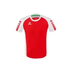 Erima Sport-Tshirt Six Wings Trikot (100% Polyester, Strapazierfähig) Rot/weiss Herren