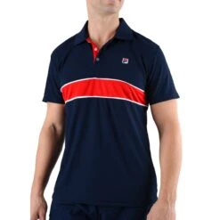 Fila Tennis-Polo Pedro Darknavyblau Herren