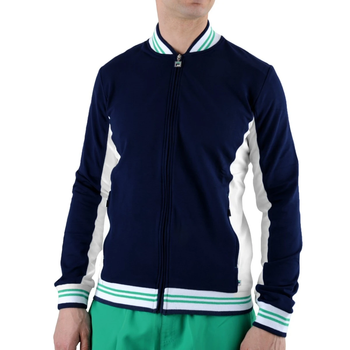 Fila Freizeitjacke Ole Retrolook Navyblau/grün Herren 1 Fila Freizeitjacke Ole Retrolook Navyblau/grün Herren