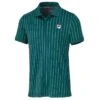 Fila Tennis-Polo Stripes (100% Polyester) Blaugrün Herren