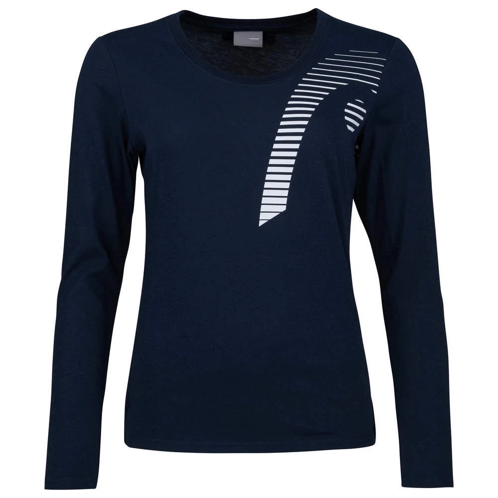 Head Tennis-Langarmshirt Club 22 Linda 2022 (Baumwollmix) Dunkelblau Damen 1 Head Tennis-Langarmshirt Club 22 Linda 2022 (Baumwollmix) Dunkelblau Damen