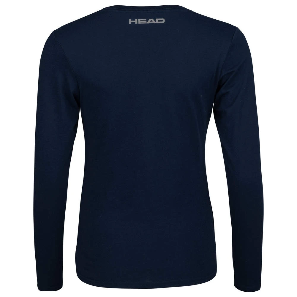Head Tennis-Langarmshirt Club 22 Linda 2022 (Baumwollmix) Dunkelblau Damen 2 Head Tennis-Langarmshirt Club 22 Linda 2022 (Baumwollmix) Dunkelblau Damen – Bild 2
