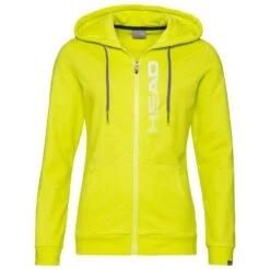 Head Kapuzenjacke (Hoodie) Club Greta Gelb/weiss Damen