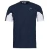 Head Tennis-Tshirt Club Technical 2022 (Moisture Transfer Microfiber Technologie) Dunkelblau Jungen