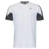 Head Tennis-Tshirt Club Technical 2022 (Moisture Transfer Microfiber Technologie) Weiss/dunkelblau Herren