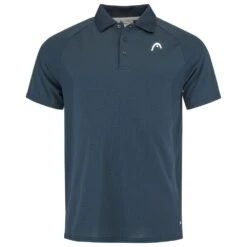 Head Tennis-Polo Performance 2023 (Moisture Transfer Microfiber Technologie) Navyblau Herren