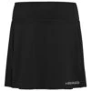 Head Tennisrock Mit Innenhose Club Basic 2023 (elastischer Bund) Schwarz Damen