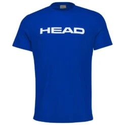 Head Tennis-Tshirt Club Basic 2023 (Mischgewebe) Royalblau/weiss Herren